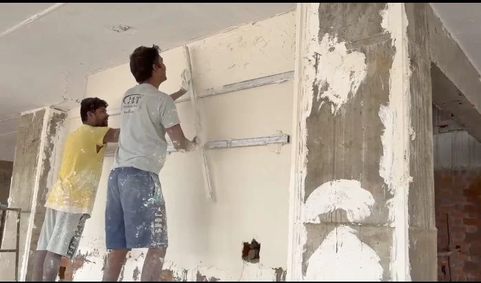 Premium Smooth Gypsum Plastering Wall Finish for Luxury Homes by Rajan Infra